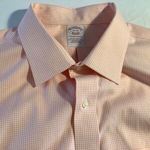 Brooks Brothers, Size 18x35, Orange Check